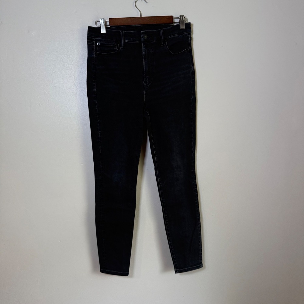 American Eagle BFF Jegging High Waisted Skinny Jeans Size Medium Short Black